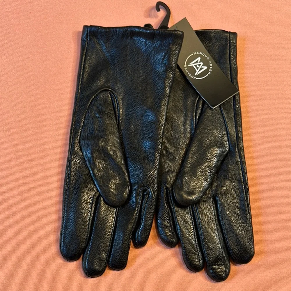 Black Leather Gloves
